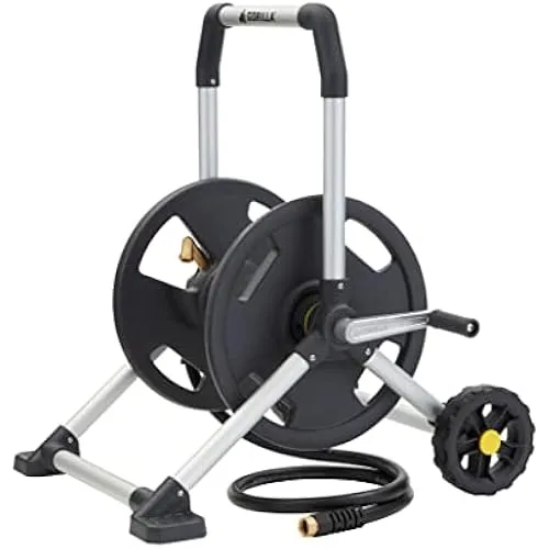 Gorilla 200 ft. Aluminum Zero-Rust Upright Hose Reel