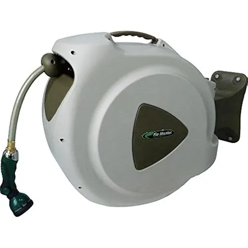RL FLOMASTER 65HR8 Retractable Hose Reel with 65ft Hose and Stop Anywhere System